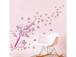 Omni-adhesivos De Pared Mariposas Rosadas En Lápiz, Decoración Para Salón Dormitorio Oficina Cocina