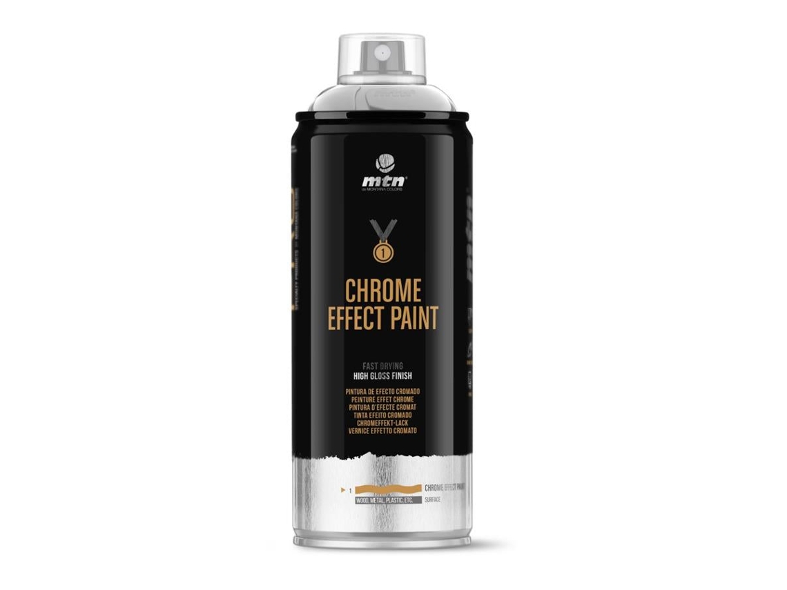 Spray Montana Pro Efeito Cromado Ouro