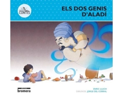 Libro Els Dos Genis D'Aladí de Enric Lluch (Catalán)