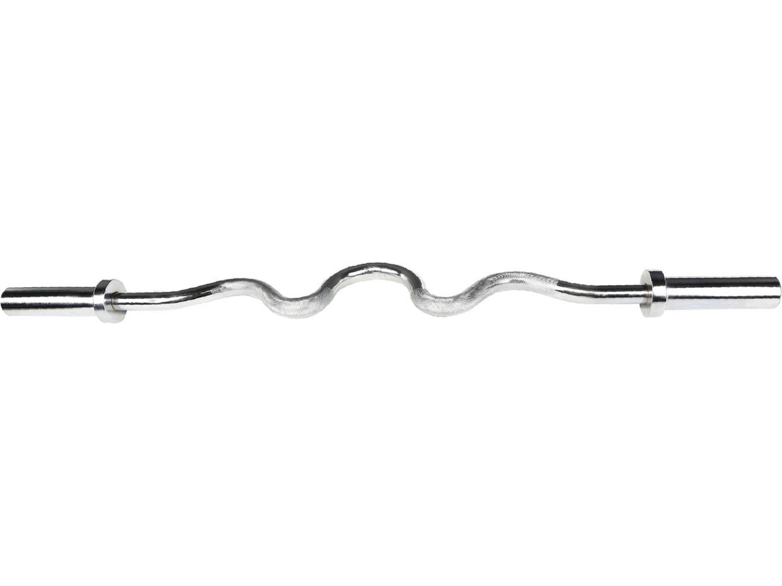 Barra Olímpica POWERFIT Trícepes Con Bloqueadores (120 Cm)