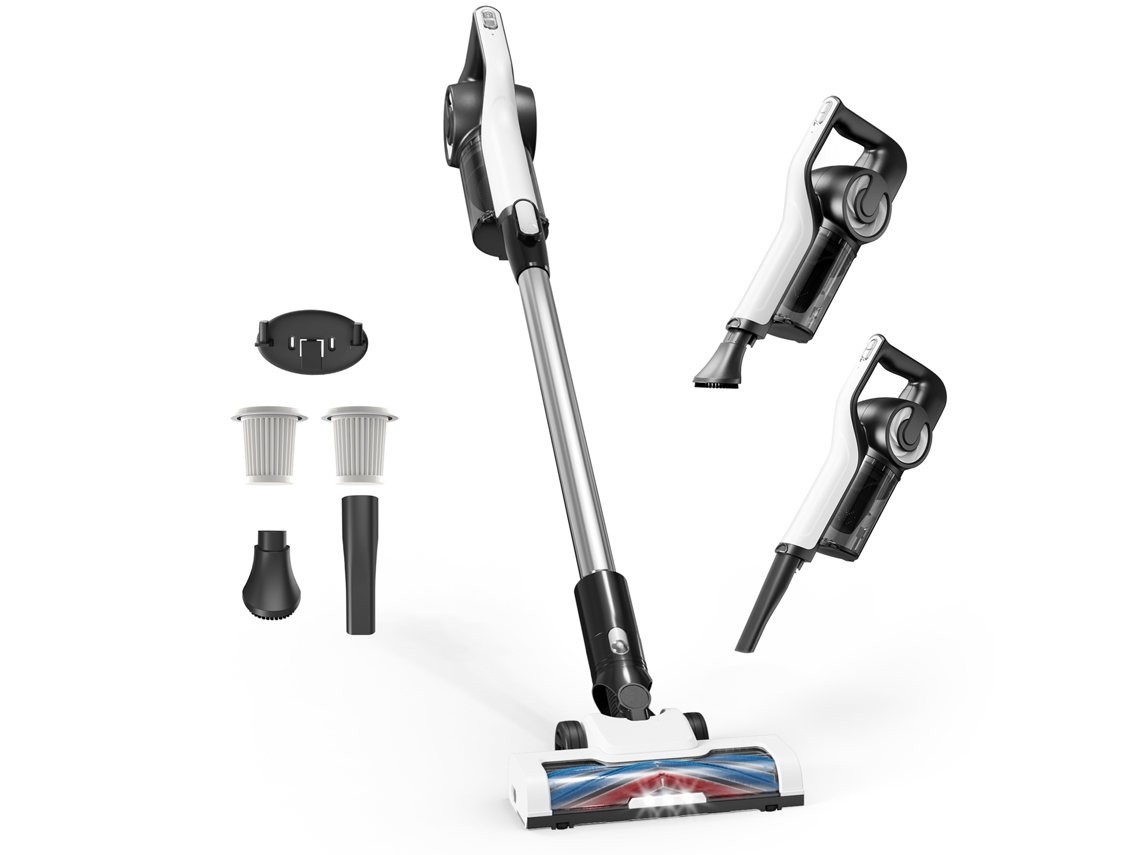 Aspiradora inalámbrica 30000PA/40min con LED, tanque de 1.3L, filtro HEPA, para alfombras, pisos duros y pelo de mascotas