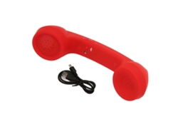 Auriculares Inalámbricos Bluetooth Recargables De Estilo Retro Con Protección Contra La Radiación - Rojo
