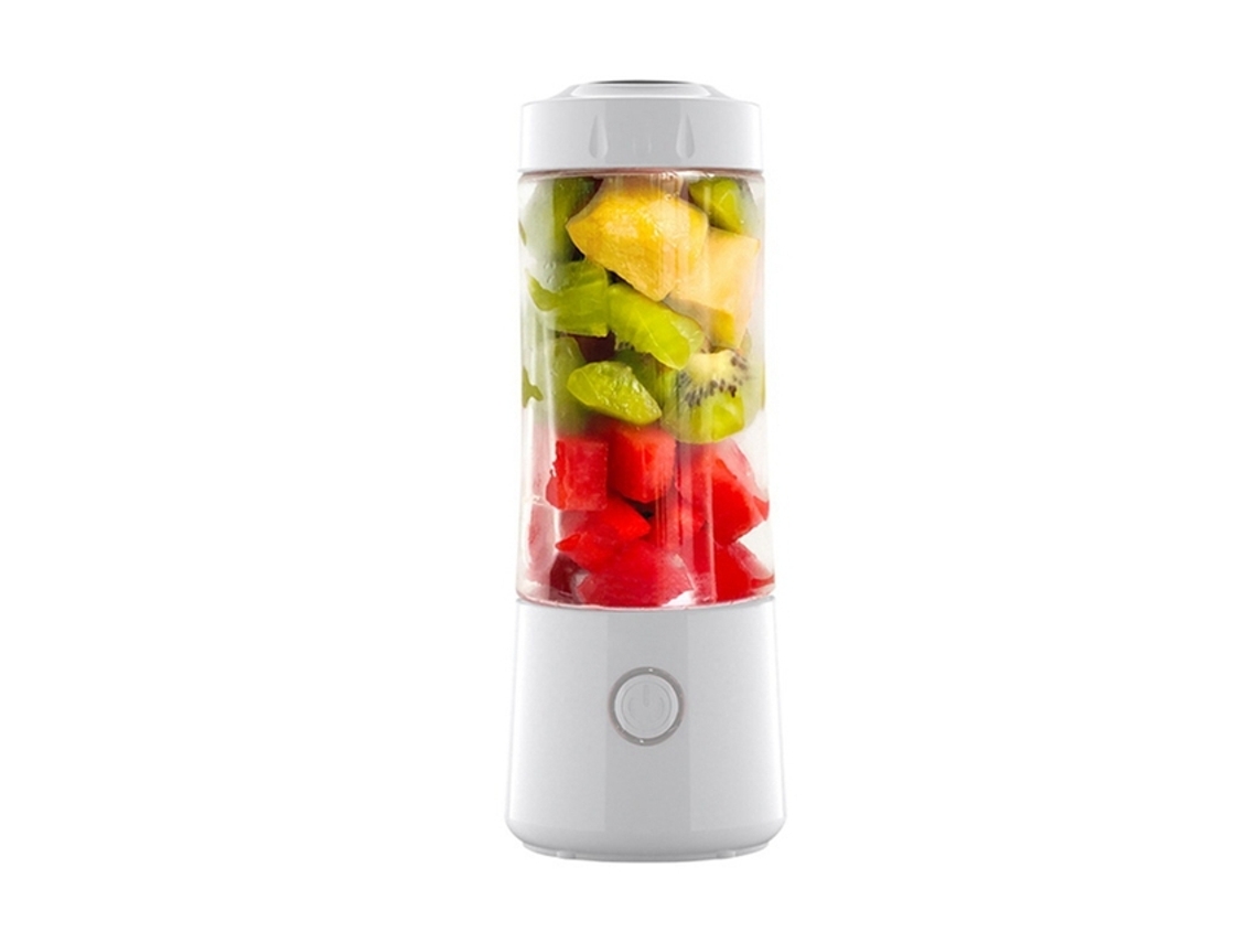 Mini exprimidor eléctrico portátil multifuncional de frutas, exprimidor de cocina Mdug (blanco)