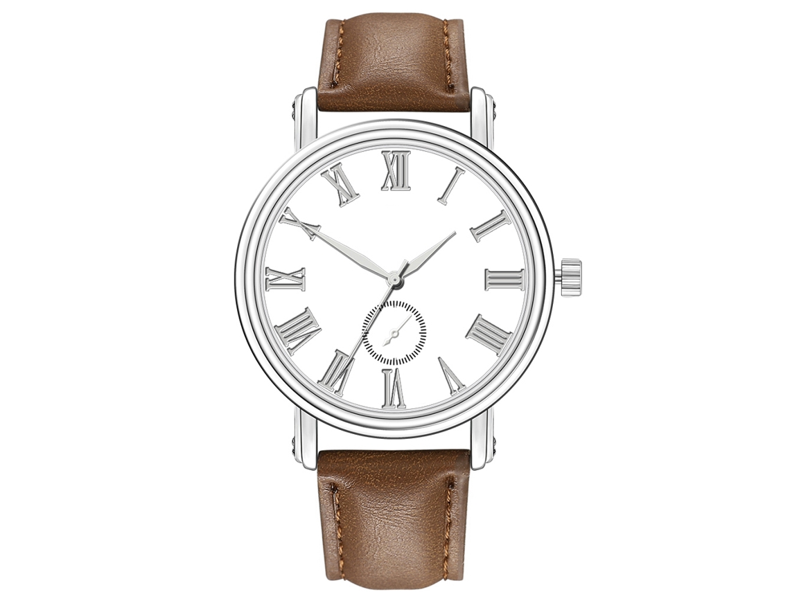 Reloj De Pulsera Zhoulianfa Quartz, Signo Zodiacal Estrella, Malla De Silicona, Plateado, Sencillo, Para Hombre