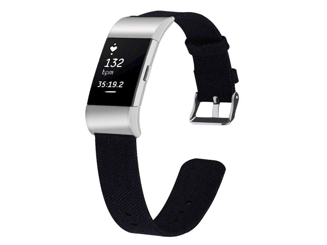 Pulsera deportiva Fitbit Charge 2, pantalla negra, reloj