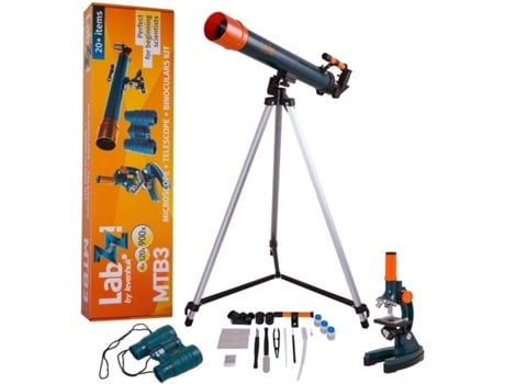 Kit Telescopio, Microscopio y Prismáticos LEVENHUK LabZZ MTB3