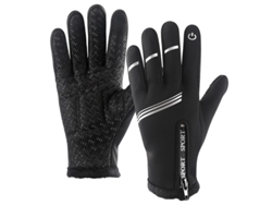 Guantes de invierno para bicicleta de montaña, resistentes al viento, antideslizantes, táctiles y reflectantes para hombre y mujer.