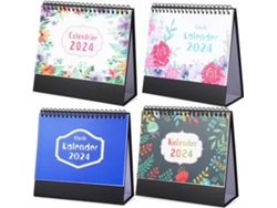 Juego De 4 Calendarios De Escritorio Alemanes: Planificador Decorativo Y Práctico.