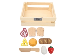 Juguetes de comida de madera para niños, juego de juguetes educativos de comida para la cocina.