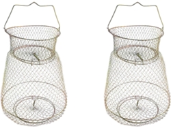2 trampas de pesca plegables portátiles de acero SFUSHOS