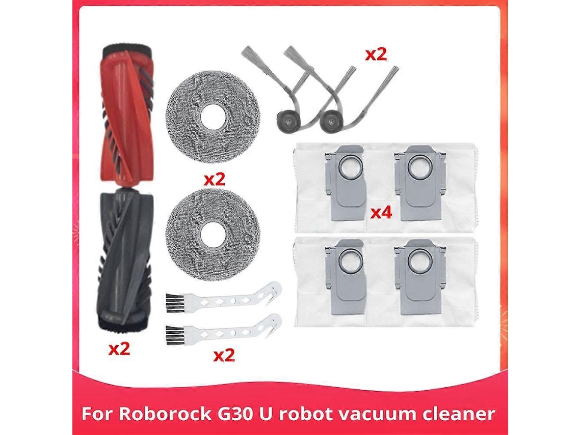 For Robot Vacuum Cleaner G30 U Main Brush Side Brush Cloth Dust Bag Accessories Replacement Parts B