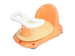 Asiento De Baño Para Bebé Plástico Desmontable Plegable Silla De Ducha Para Niños Estable Antideslizante Naranja