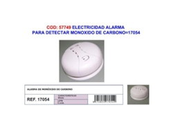 Electricidad alarma de monoxido de carbono 17054