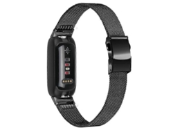 Correa milanesa de repuesto de acero inoxidable compatible con el reloj inteligente Fitbit Inspire 3 con hebilla. Ly Ebike