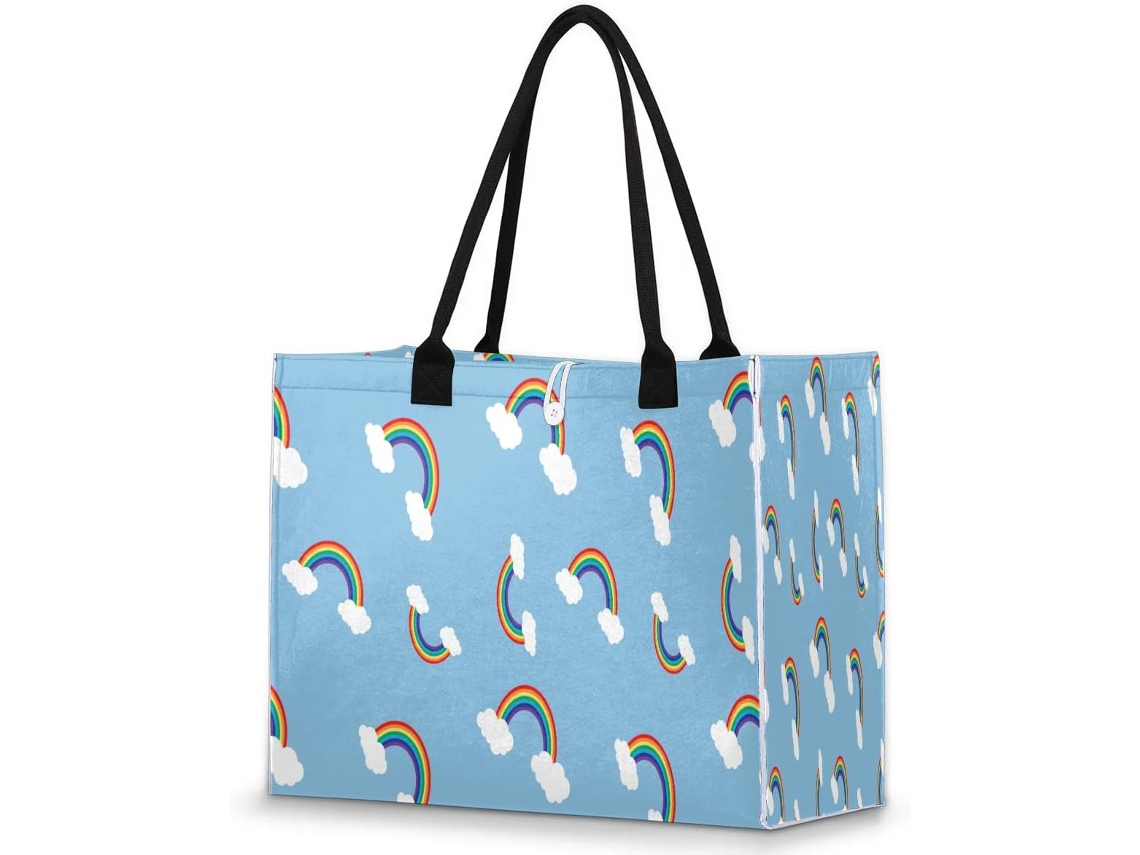 Bolso Tropicallife con estampado de calaveras y flores, 42x17x33 cm