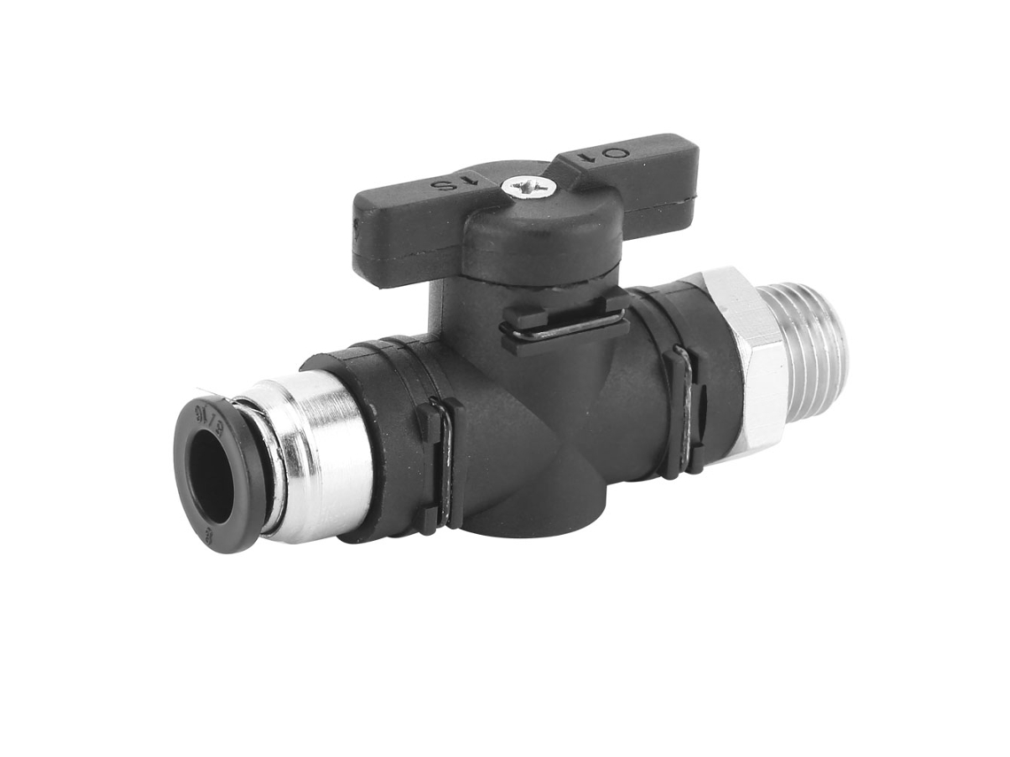 Conector Rápido Para Válvula Manual Neumática Con Rosca Macho Bspp De 8 Mm Bc8-02