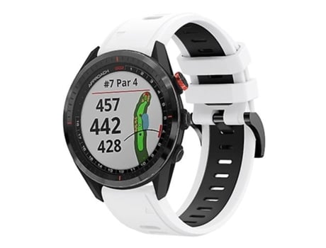Correa Smartwatch Para Garmin Approach S62 22Mm Blanco-Negro VENISYMLIS