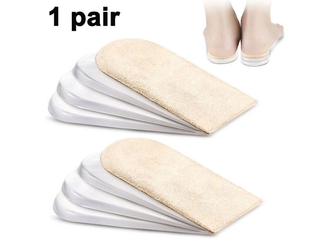 Plantillas Elevadoras De Talón Ajustables, Almohadillas Para Diferencia De Longitud De Piernas, Dolor De Talón Y Espolones Calcáneos.