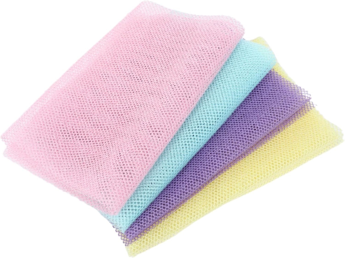 Esponja Exfoliante Africana De 4 Piezas, Accesorio De Aseo Personal, Esponja De Baño.