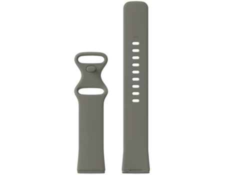 Pulseira de relógio de silicone para Fitbit Versa4/Fitbit Sense2/Fitbit Versa3/Fitbit Sense Gris L