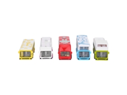 Modelo De Autobús De Aleación A Escala 1:60 Con Puerta Que Se Abre Y Función De Retracción, Estilo A, 5 Unidades.