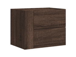 Maison Exclusive - Mesita De Noche De Pared Marrón Roble 45x30x35 Cm