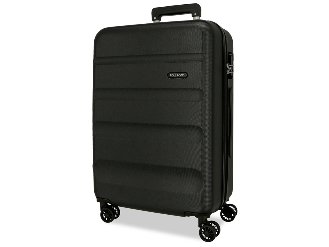 Maleta de Viaje Mediana ROLL ROAD Flex Negro (65x46x23cm - 56L)