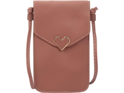 Bolso bandolera para mujer para teléfono móvil - Bolso cruzado compacto - Rosa oscuro