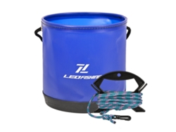 Balde De Pesca Plegable Redondo Con Cordón Equipo De Pesca Balde Plegable Lavabo Agua Contenedor