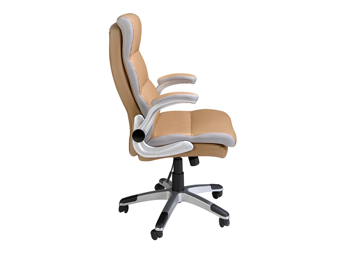 Silla oficina giratoria polipiel marrón ANGEL CERDA