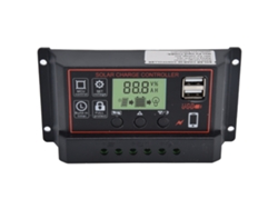 Controlador De Carga Solar Inteligente Dual Usb 12/24v20a Regulador Pwm Para Painéis De Bateria