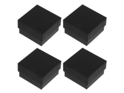 Juego de 24 cajas de papel kraft negro para envolver regalos. Hengjian