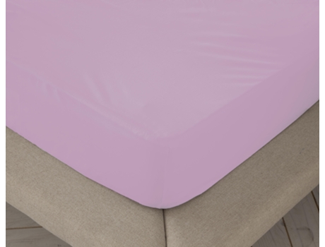 Sábana Bajera Ajustable Lisa BOHEME Liso Rosa (Cama 160 cm - 160x200 cm)