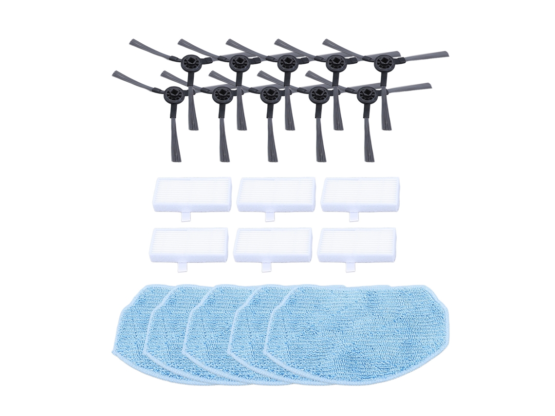 Repuestos Para Aspiradora Robot: Filtros, Paños De Limpieza Y Cepillos Laterales Para Zcwa Onson Mamnv Br150 Br151