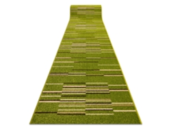 Alfombra de Pasillo Heat-Set Fryz Neli Verde/Color Lima 100 cm