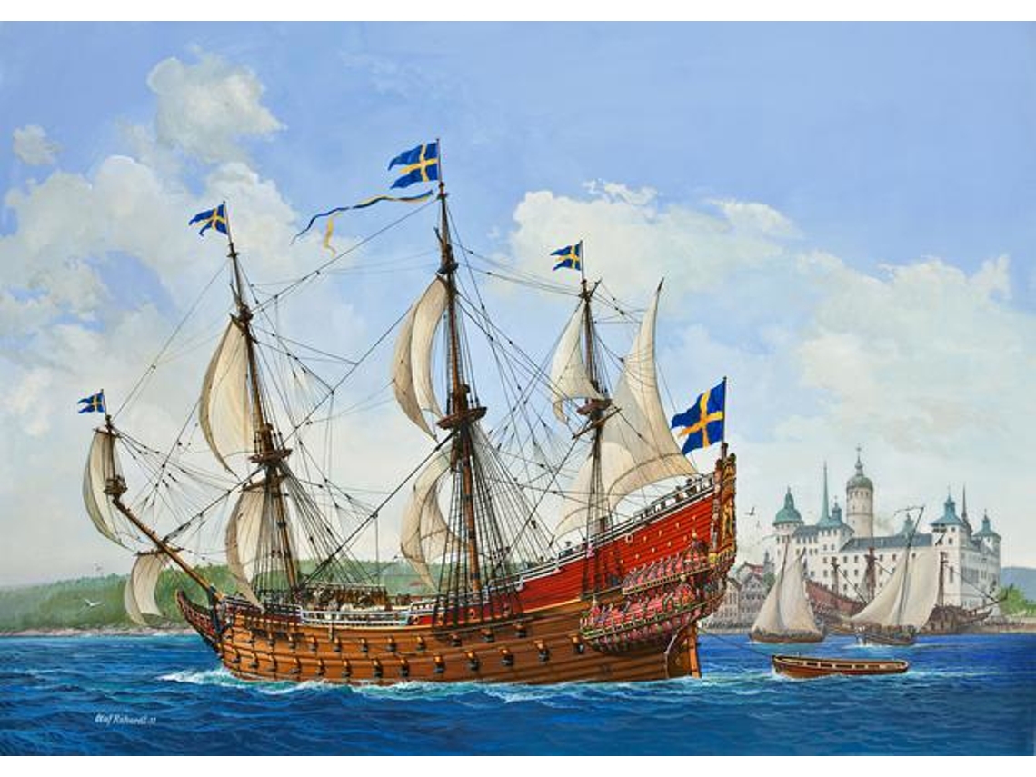 Maqueta de navío de vela REVELL 1:150 (13 anos)