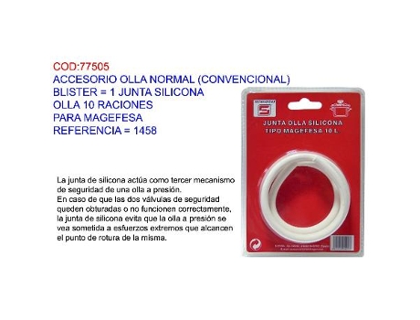 Accesorio olla normal bl 1 junta silicona 10racion magefesa 1458