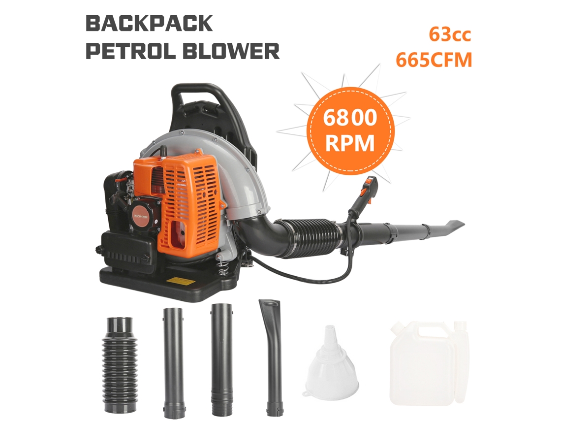 Soplador/aspirador 63cc 665cfm 2800rpm 3hp/2,3 Kw 6800r/min 1,7 L Flasidu