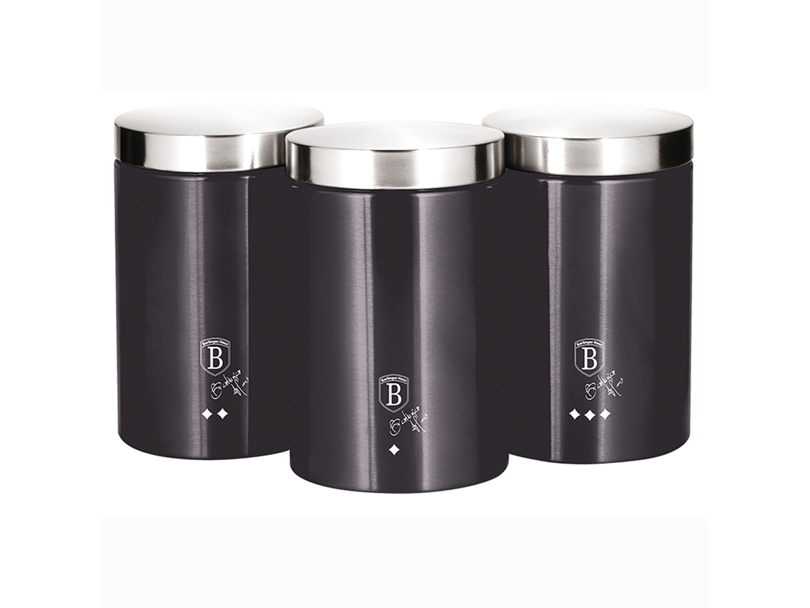 Botellas de Cocina BERLINGER HAUS (11 x 17,8 cm - Acero Inoxidable - Gris)