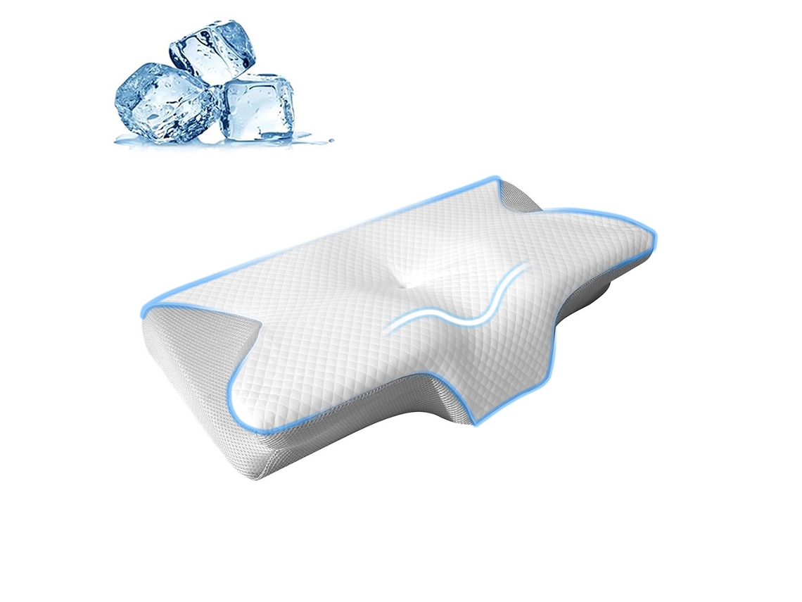 Almohada De Cuello Chrui Cervical Ergonómica Gris Claro (gris Claro)