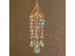 Atrapasol Cristal Dorado Para Jardin Ventana, Crea Arcoiris, Vidrio Colorido, Boho