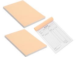 Juego De 5 Talonarios De Pedidos, Talonario De Facturas Triplicado, Páginas Autocopiantes Con Reverso Rígido, Bloc De Notas.