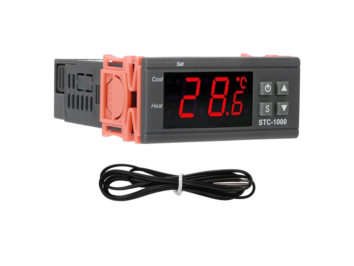 Controlador De Temperatura Digital Con Pantalla Para Acuario 24v Microcomputador