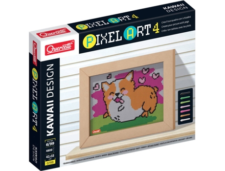 Juego Educativo QUERCETTI Pegs Pixel Art 4 Pastor Gales 4800 pz (Edad Mínima: 6 Años - 42 x 33,5 x 6 cm)