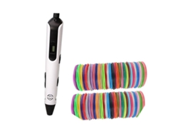 Arzopa Bolígrafo De Impresión 3d Portátil , Incluye Filamento Pla De 1,75 Mm Y 3 M X 12 Colores