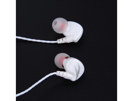 V11 Sport Wired Super Bass 3.5Mm Crack Auriculares Auriculares [Blanco]