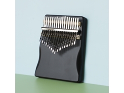 Piano de pulgar Kalimba Siurn de 17 teclas, madera maciza, color negro
