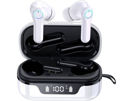 Auriculares Bluetooth True Wireless CHRONUS SW 809-XW3 (In Ear - Micrófono - Noise Cancelling - Blanco)