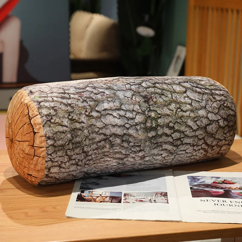 (estilo A, 70 Cm) Almohada De Peluche Con Forma De Estaca De Madera Simulada En 3d, Cojín Creativo