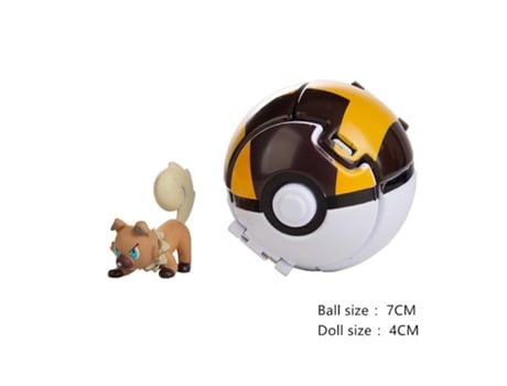 Muñeco GAATPOT 17 Styles Pokemon Anime Figure Pikachu Eevee Vulpix Litten Abra Pet Elf Deformation Ball Pocket Monster Pokeball Toy Model Gifts